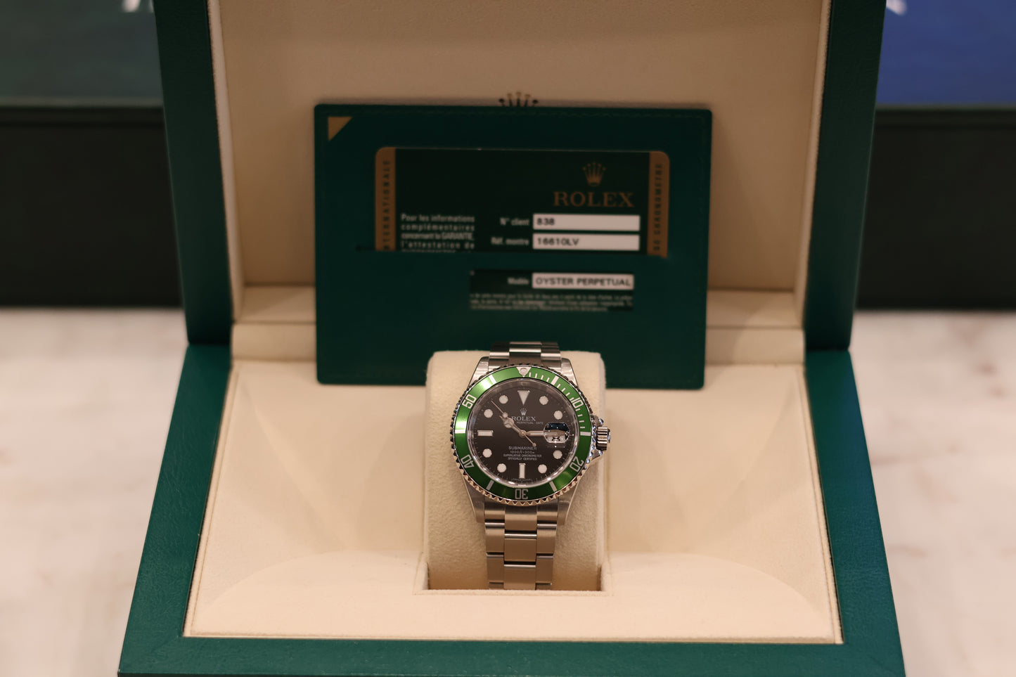 Rolex Submariner Date Kermit 16610LV