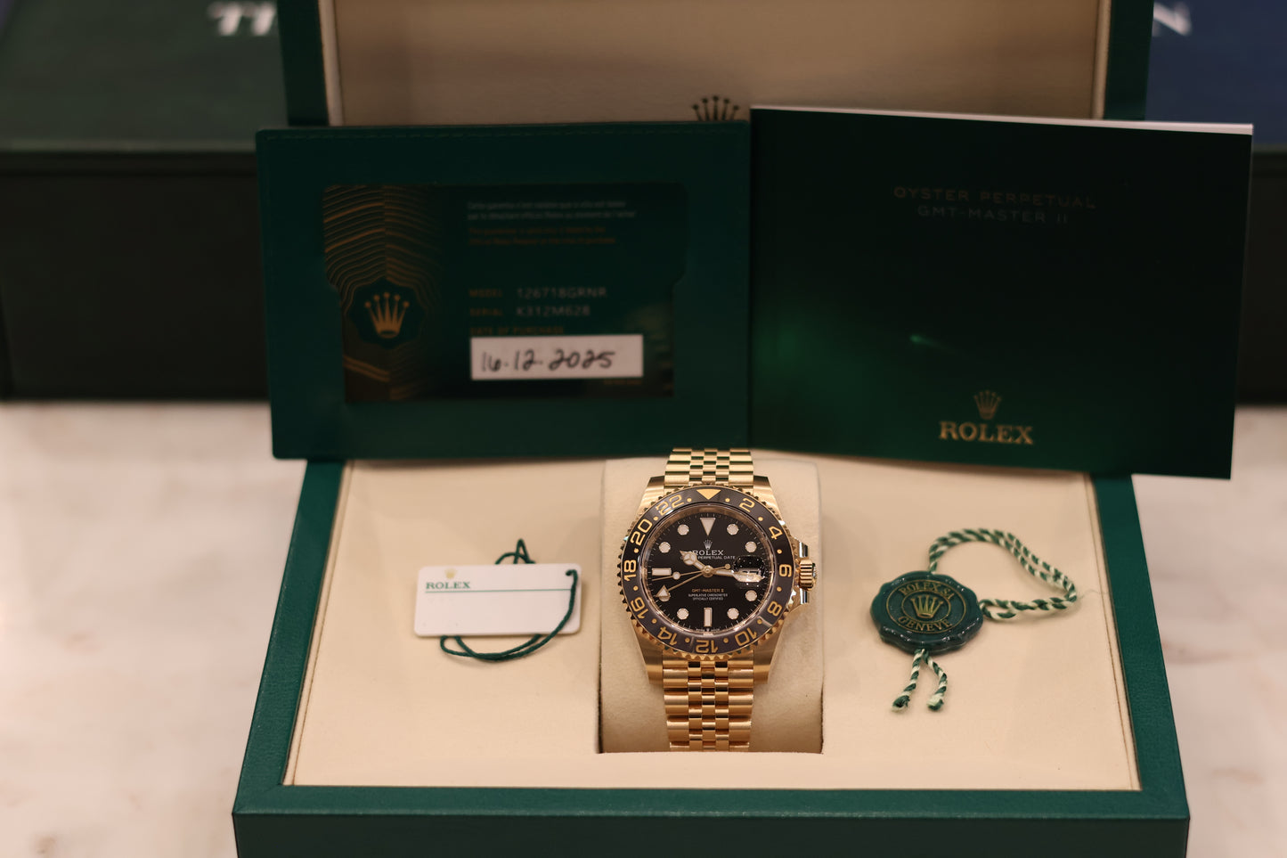 Rolex GMT Master II Yellow Gold Jubilee 126718GRNR