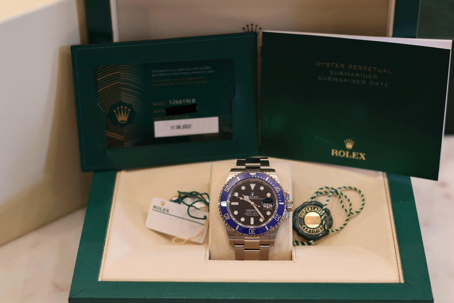 Rolex Submariner Date 41 White Gold "Cookie Monster" 126619LB