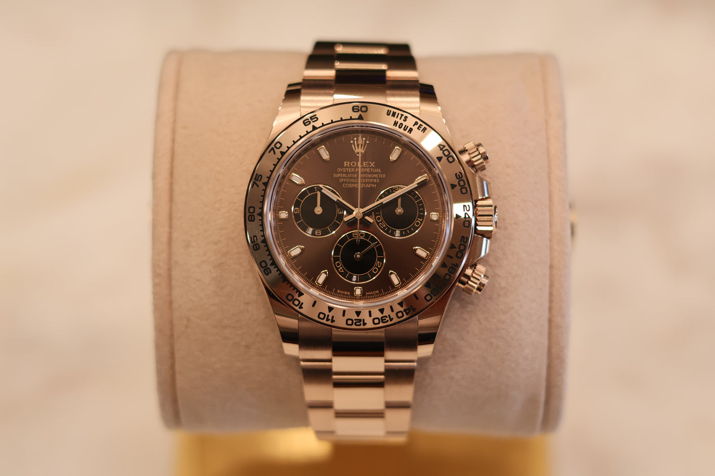 Rolex Daytona Rose Gold Chocolate Dial 116505