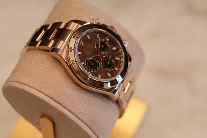 Rolex Daytona Rose Gold Chocolate Dial 116505
