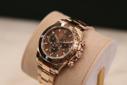 Rolex Daytona Rose Gold Chocolate Dial 116505