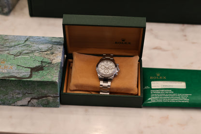 Rolex Daytona Steel bezel White Dial 116520