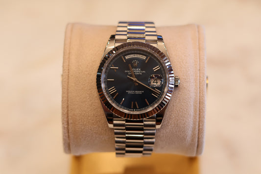 Rolex Day-Date 40 White Gold Blue Dial 228239