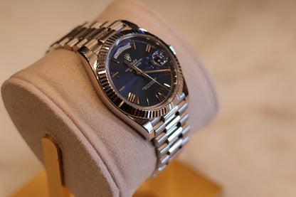 Rolex Day-Date 40 White Gold Blue Dial 228239