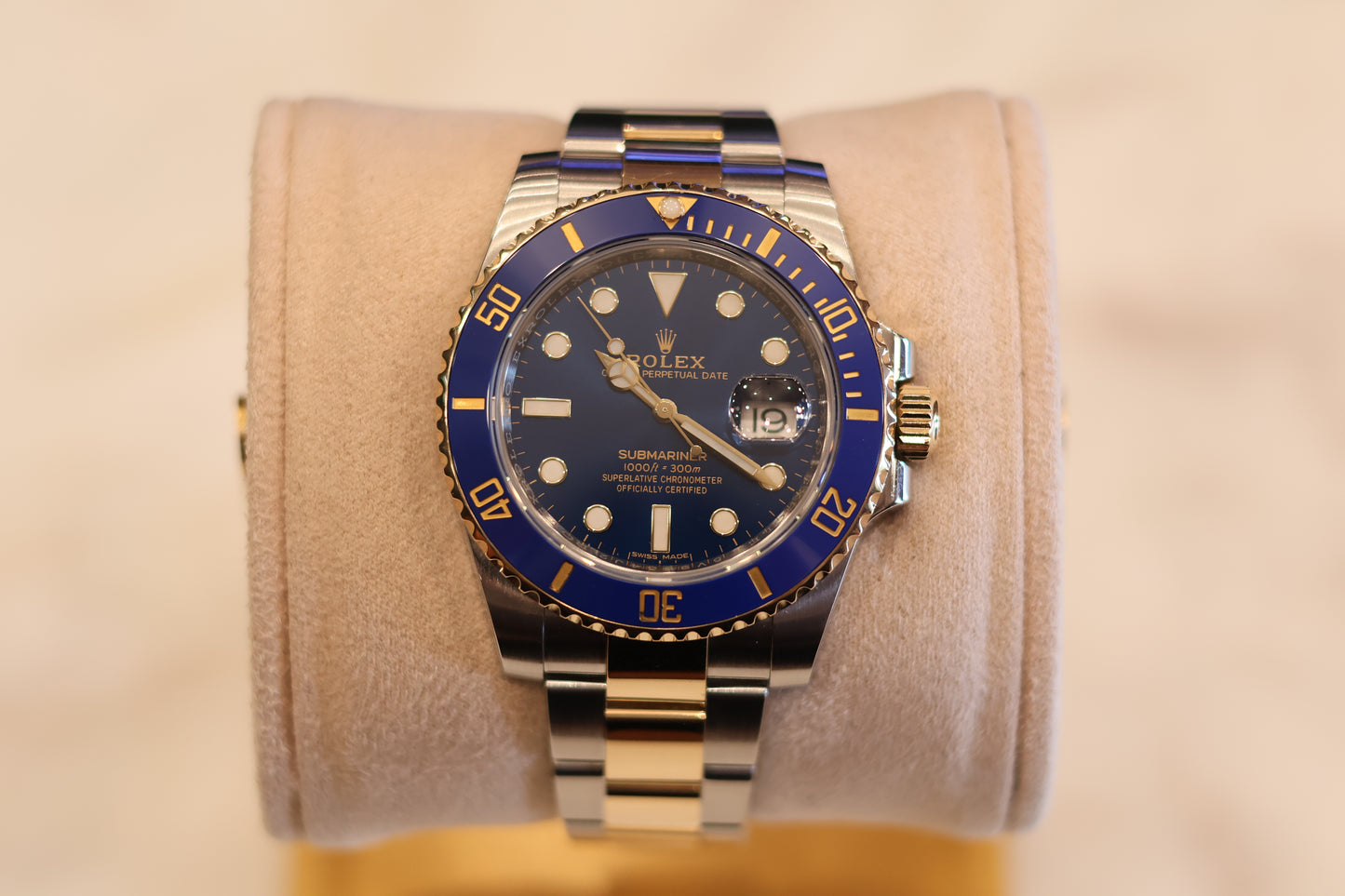 Rolex Submariner Date 40 Two Tone Blue Dial "Bluesy" 116613LB