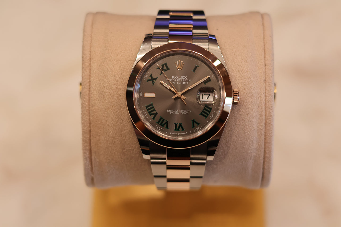 Rolex Datejust 41 Wimbeldon Two Tone Rose Gold Oyster 126301