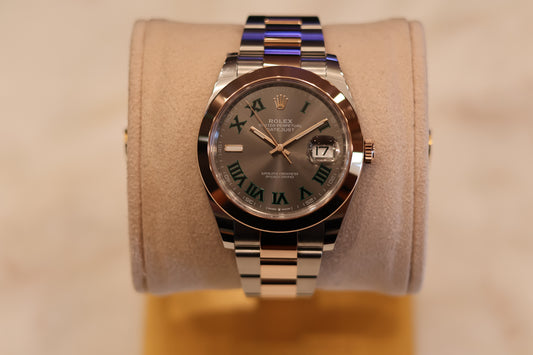 Rolex Datejust 41 Wimbeldon Two Tone Rose Gold Oyster 126301