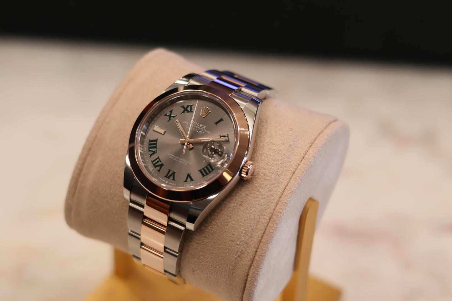 Rolex Datejust 41 Wimbeldon Two Tone Rose Gold Oyster 126301