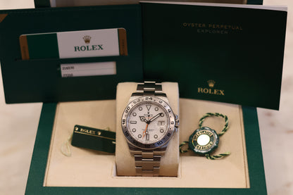 Rolex Explorer II 216570 Polar White