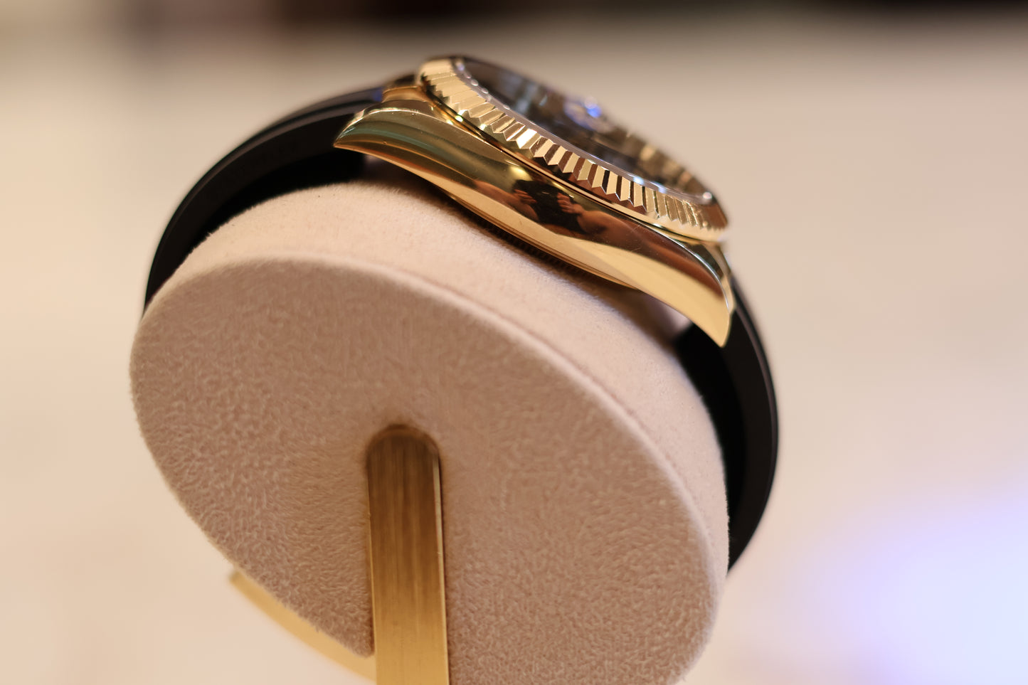 Rolex Sky Dweller Oysterflex Yellow Gold Black Dial 326238