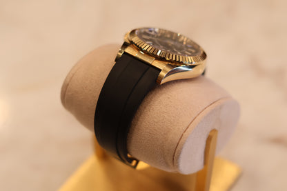 Rolex Sky Dweller Oysterflex Yellow Gold Black Dial 326238