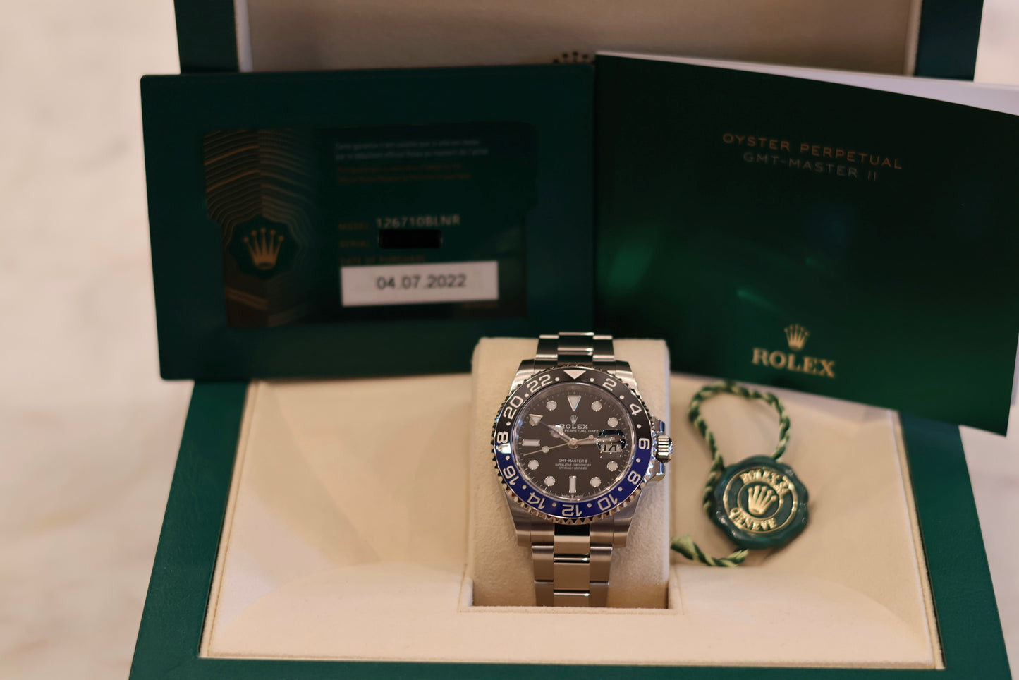 Rolex GMT Master II "Batman" Oyster 126710BLNR