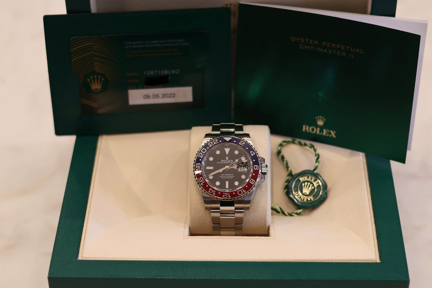 Rolex GMT Master II "Pepsi" Oyster 126710BLRO