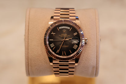 Rolex Day-Date 40 Rose Gold Slate Ombre 228235