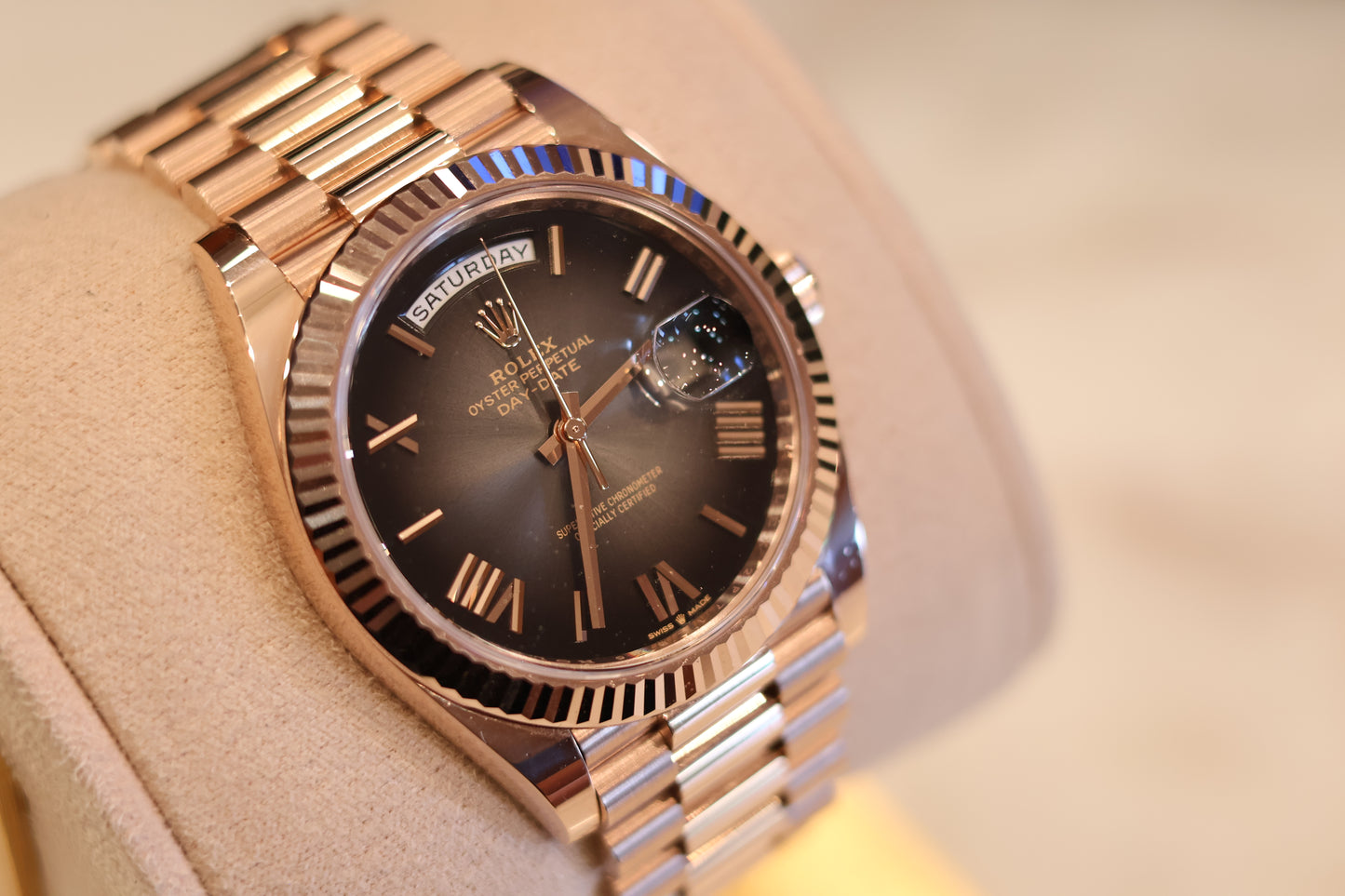 Rolex Day-Date 40 Rose Gold Slate Ombre 228235