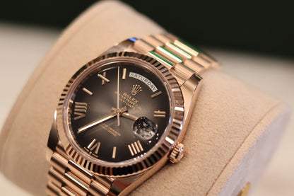Rolex Day-Date 40 Rose Gold Slate Ombre 228235