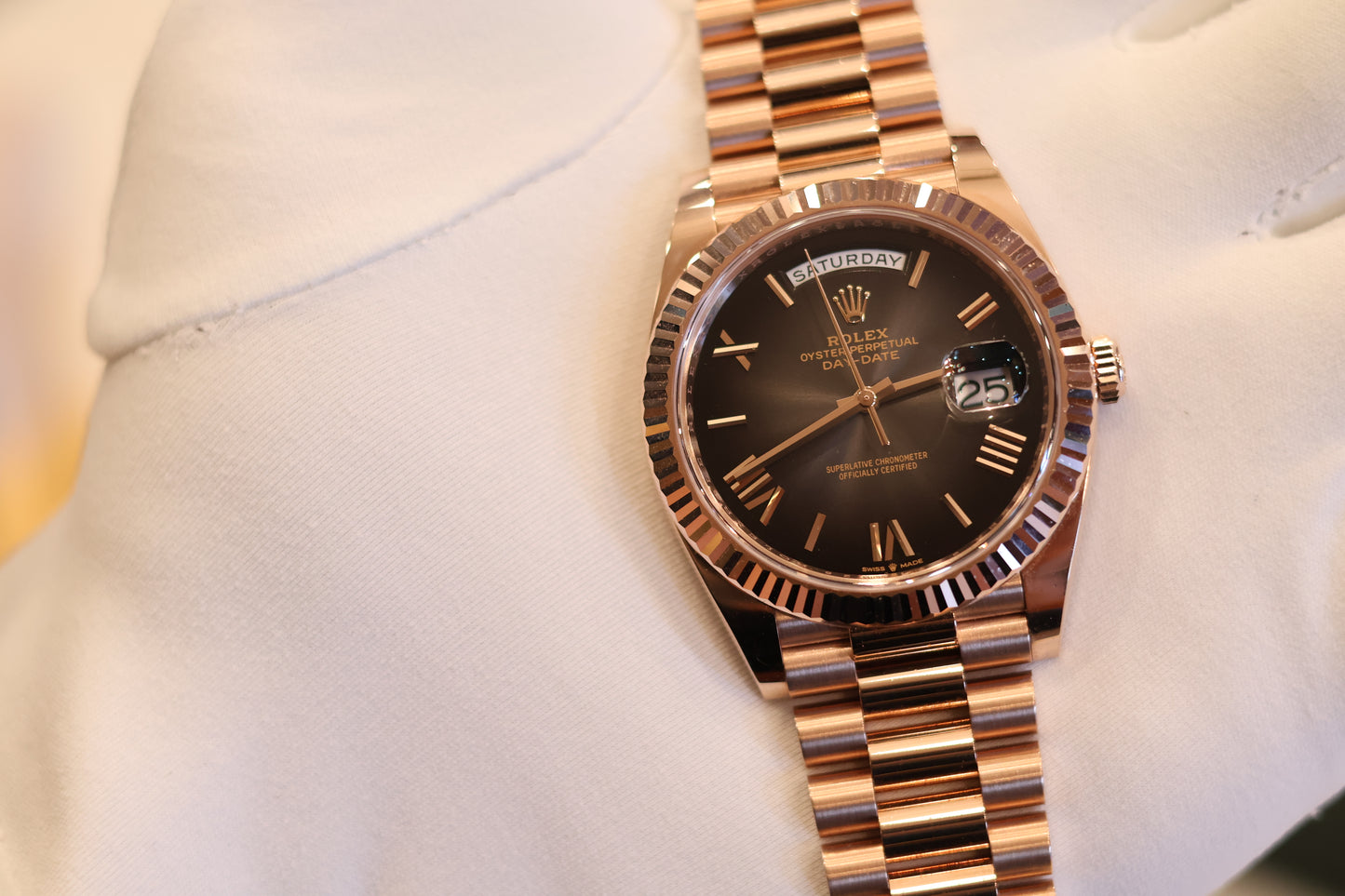 Rolex Day-Date 40 Rose Gold Slate Ombre 228235