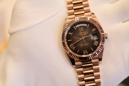Rolex Day-Date 40 Rose Gold Slate Ombre 228235