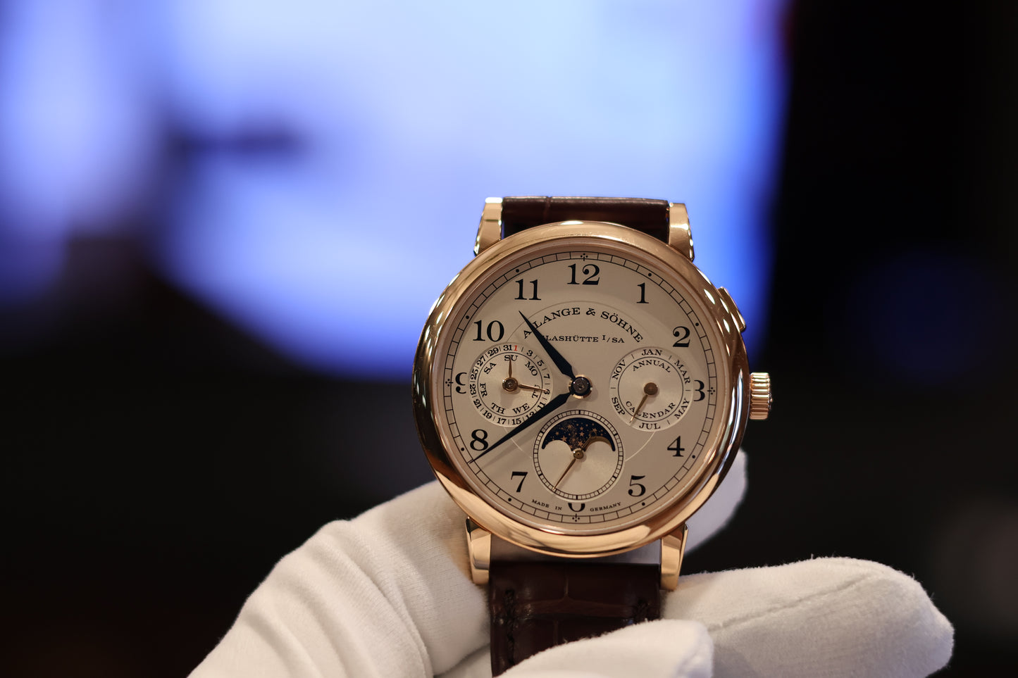 A. Lange & Sohne Annual Calendar 238.032 18k Pink gold