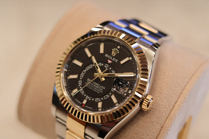 Rolex Sky Dweller Two Tone Black Dial 336933