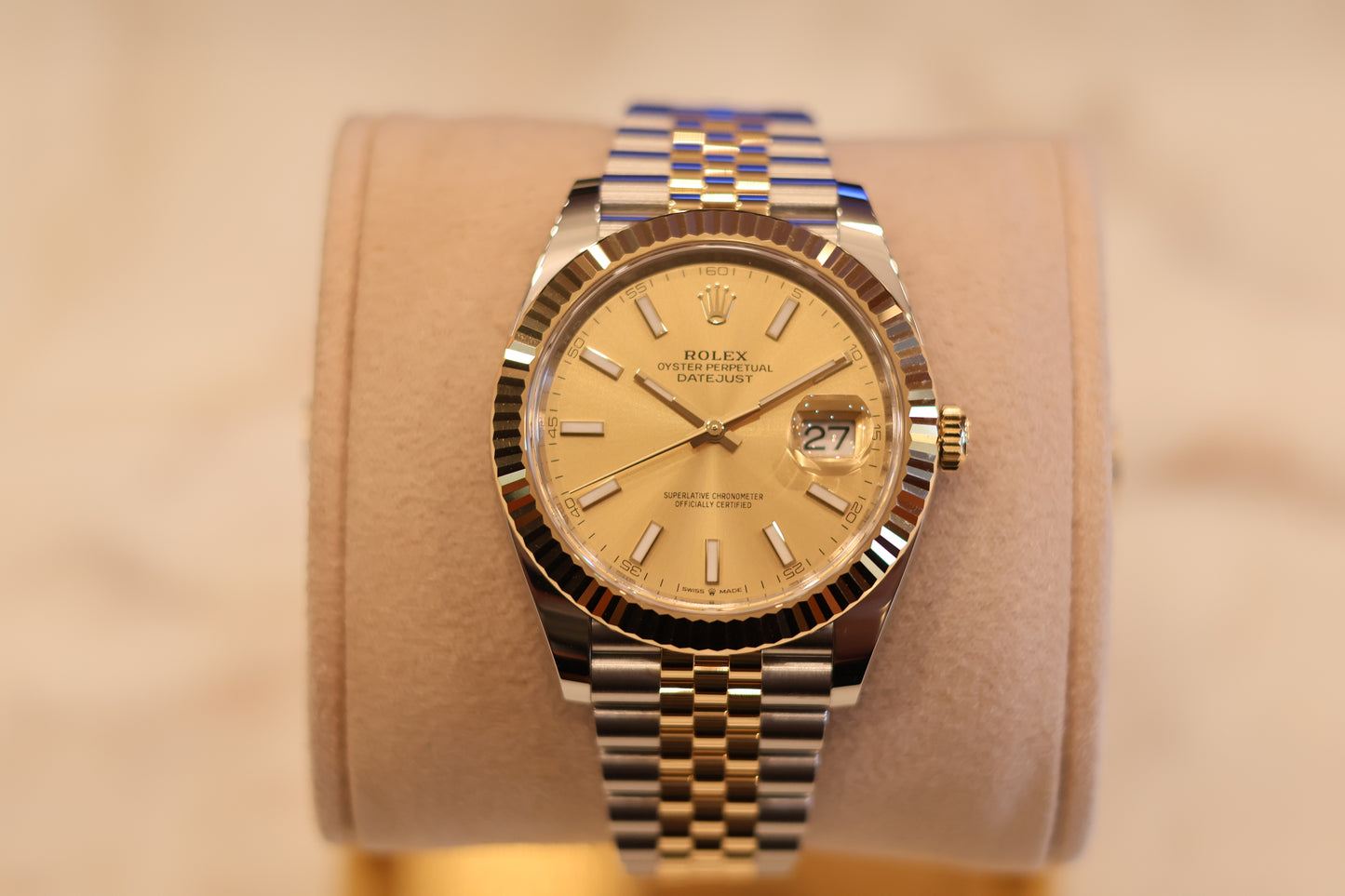 Rolex Datejust 41 Champagne Two Tone Yellow Jubilee 126333