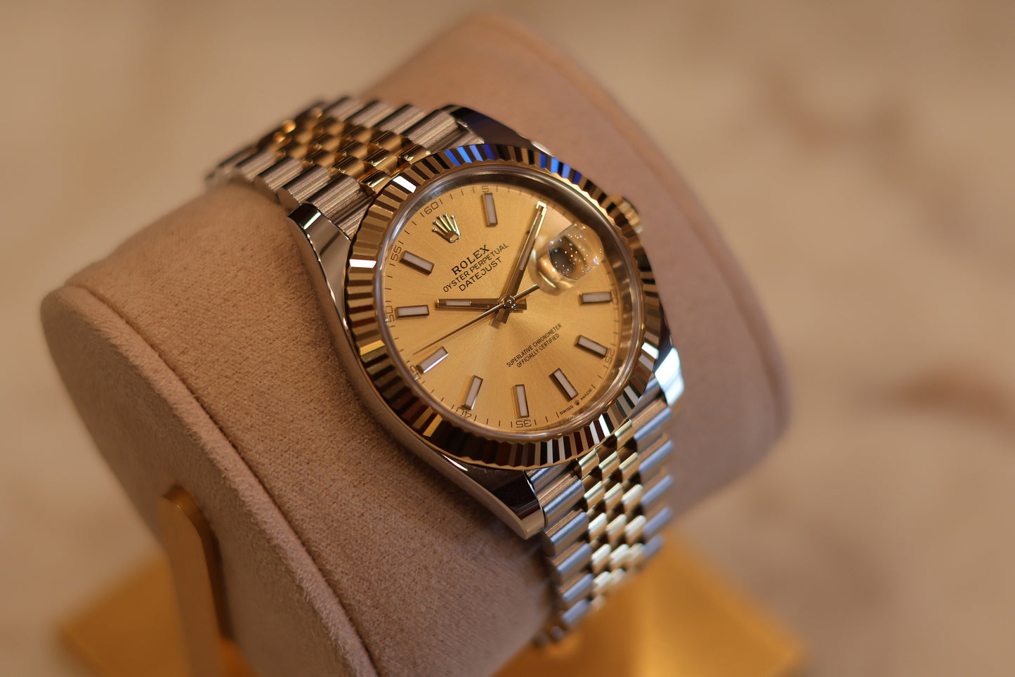 Rolex Datejust 41 Champagne Two Tone Yellow Jubilee 126333