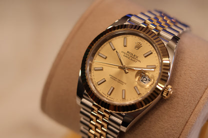 Rolex Datejust 41 Champagne Two Tone Yellow Jubilee 126333