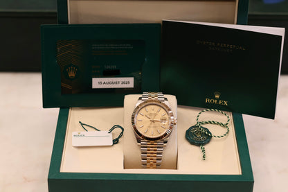 Rolex Datejust 41 Champagne Two Tone Yellow Jubilee 126333