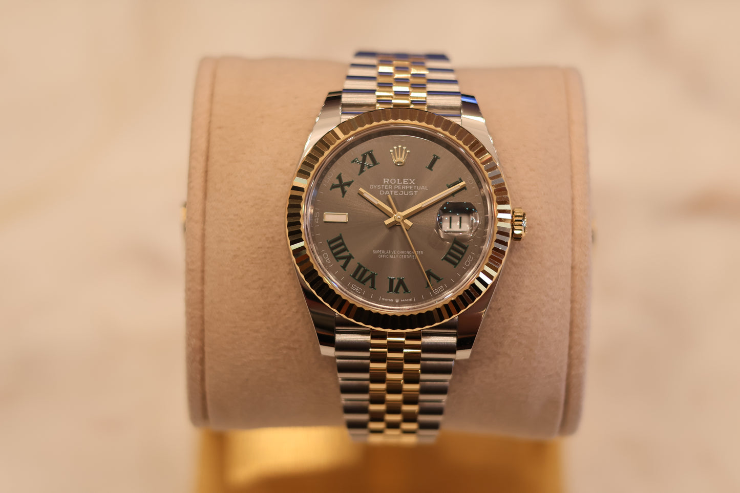 Rolex Datejust 41 Wimbeldon Two Tone Yellow Gold Jubilee 126333