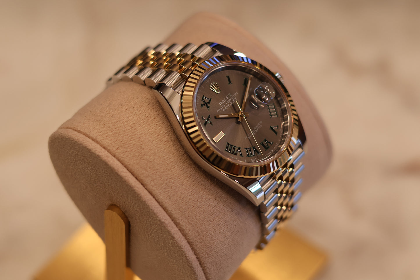 Rolex Datejust 41 Wimbeldon Two Tone Yellow Gold Jubilee 126333