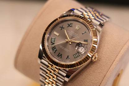 Rolex Datejust 41 Wimbeldon Two Tone Yellow Gold Jubilee 126333