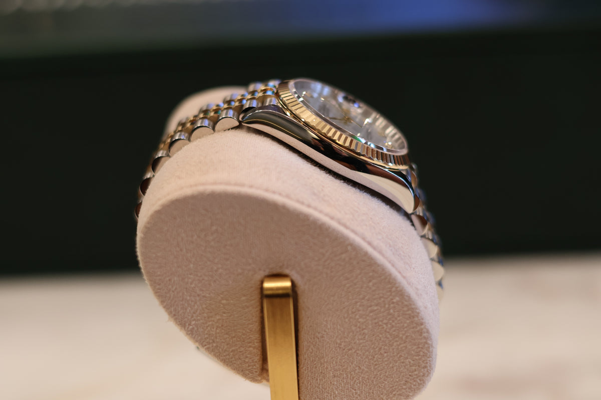 Ladies Rolex Datejust 36 Two Tone Yellow Gold Mother of Pearl 126233