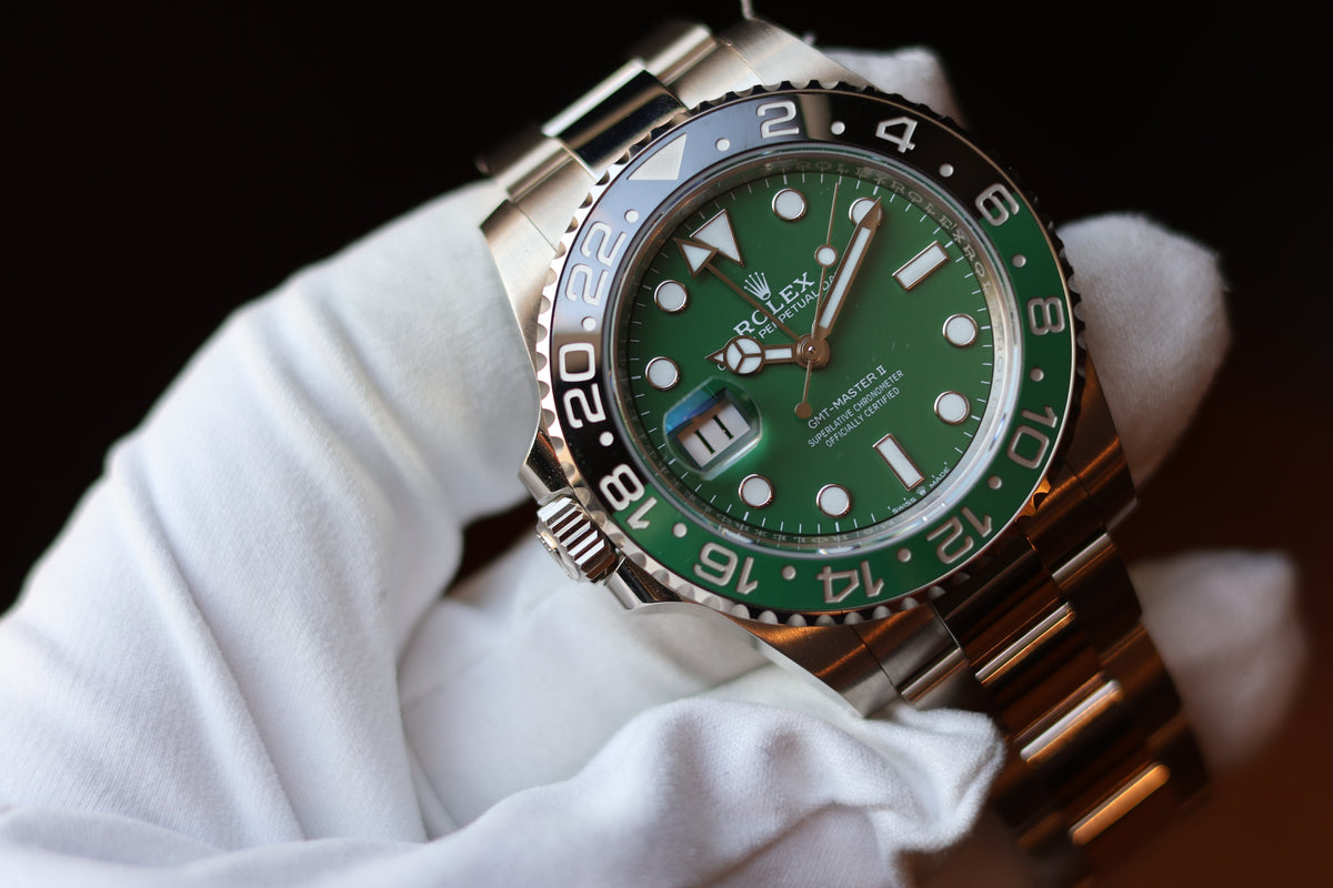Rolex GMT Master II "Sprite" White Gold Green Dial 126729VTNR