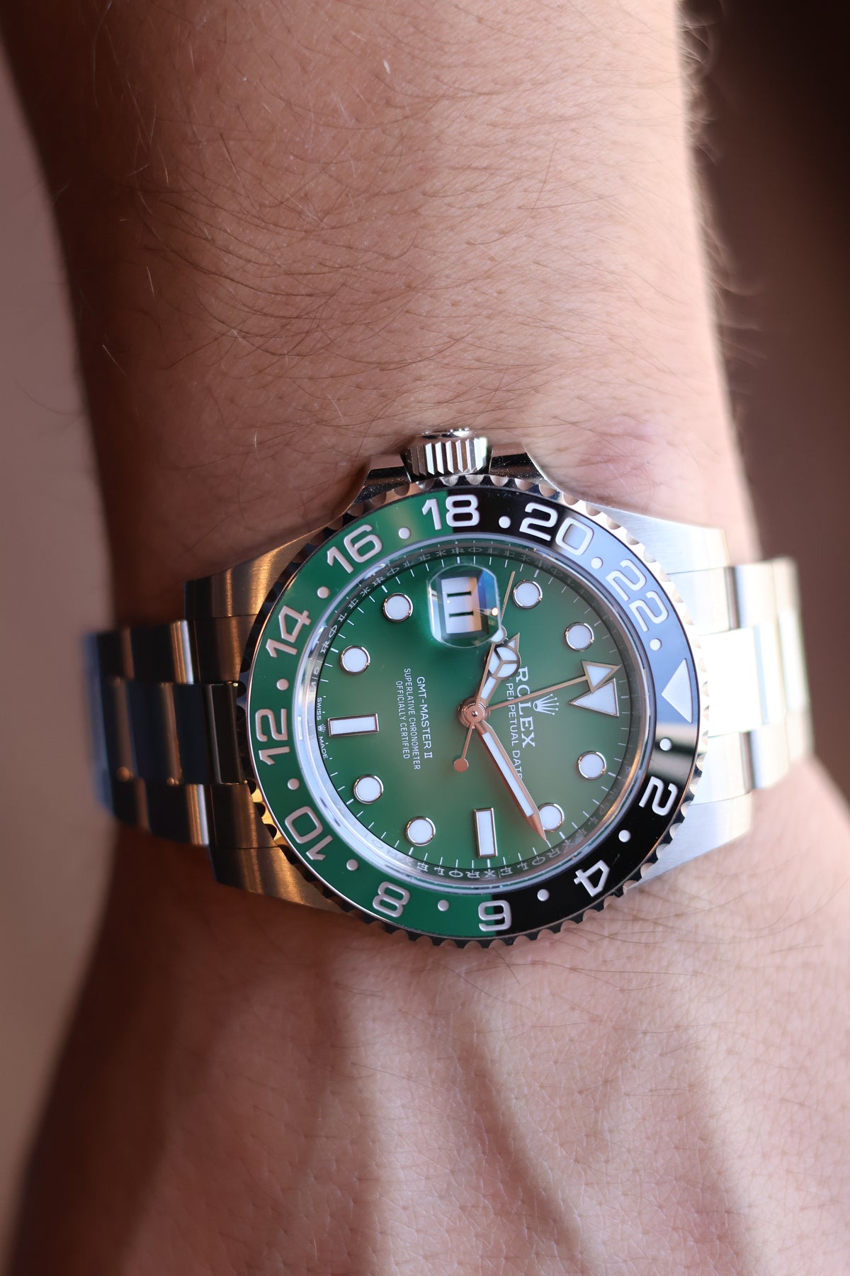 Rolex GMT Master II "Sprite" White Gold Green Dial 126729VTNR