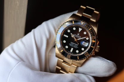 Rolex Subamariner Date 41 Yellow Gold Black dial 126618LN