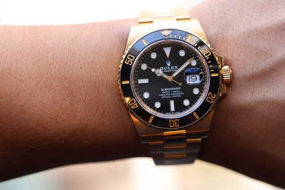 Rolex Subamariner Date 41 Yellow Gold Black dial 126618LN