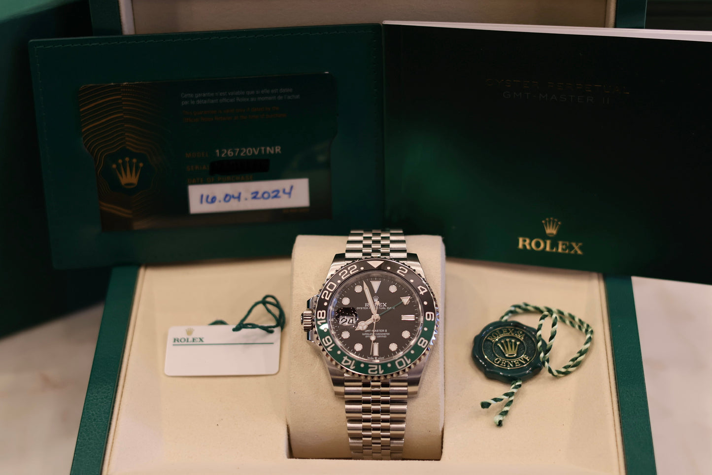 Rolex GMT Master II "Sprite" Jubilee 126720VTNR