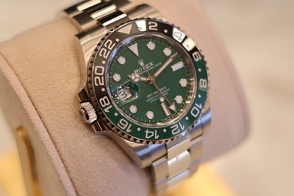 Rolex GMT Master II "Sprite" White Gold Green Dial 126729VTNR