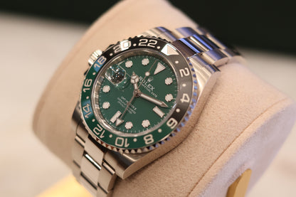 Rolex GMT Master II "Sprite" White Gold Green Dial 126729VTNR