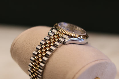 Rolex Datejust 31 Two Tone Yellow Gold Silver Diamond VI Dial Jubilee 278273