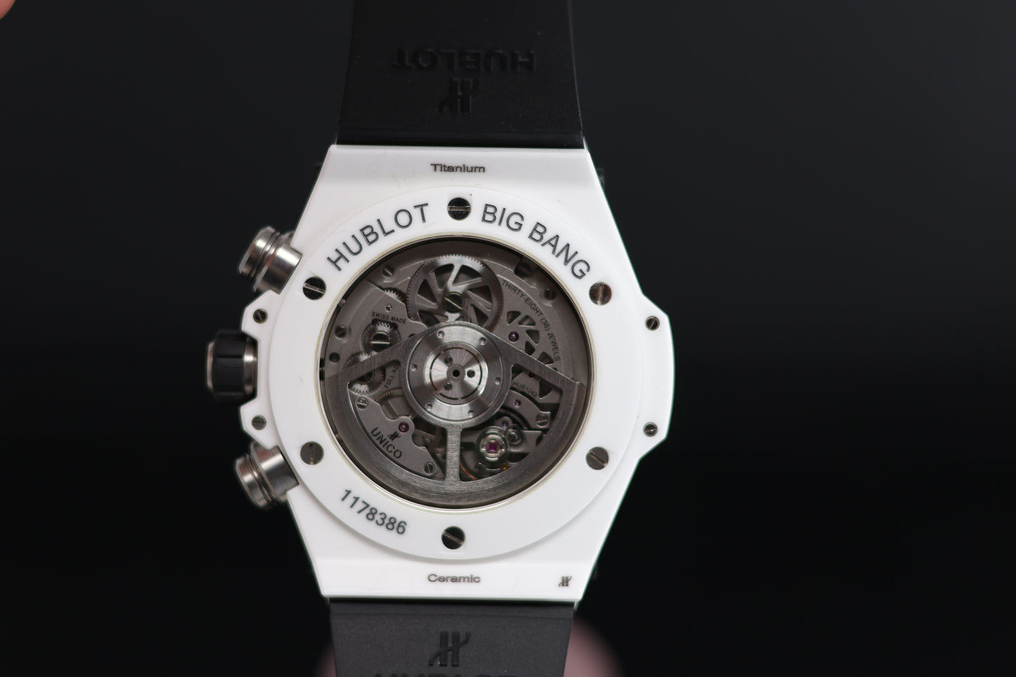 Hublot Big Bang Unico White Ceramic & Titanium Chronograph