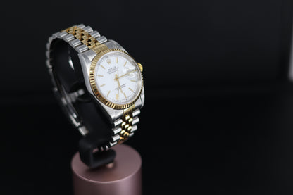 Rolex Datejust 36 16233 White Index Dial