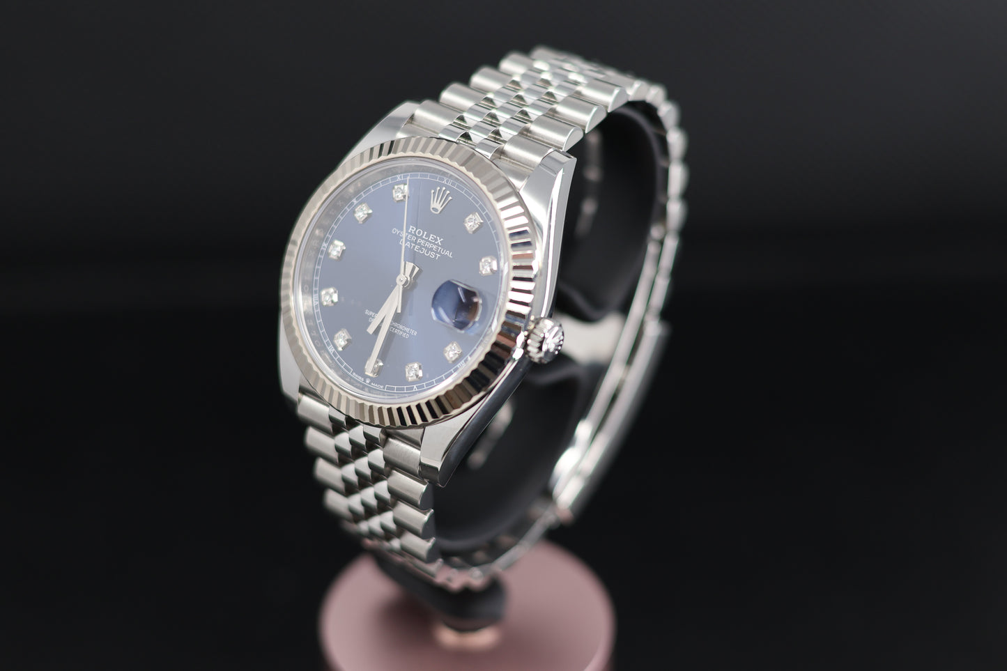 Rolex Datejust 41 Blue Diamond Dial Jubilee bracelet Fluted Bezel 126634