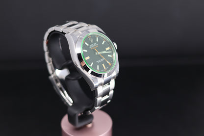 Rolex Milgauss Green Crystal 116400GV