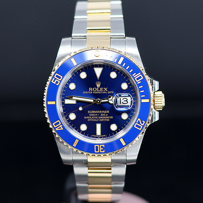 Rolex Submariner Date 40 “Bluesy” Two Tone Blue Dial 116613LB